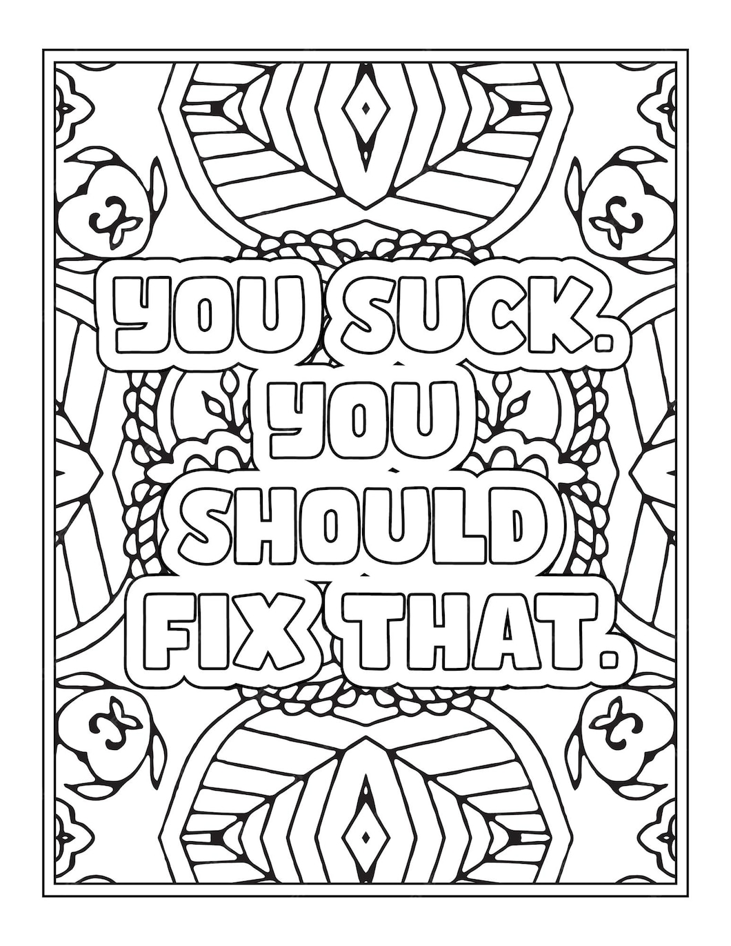 Premium Vector Sarcastic quotes coloring pages