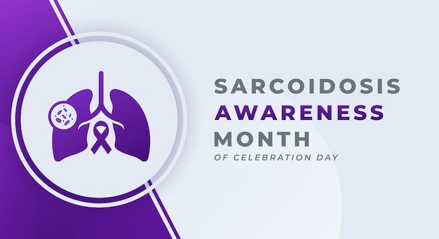 Vector sarcoidosis awareness month celebration vector design illustration for background poster banner ads