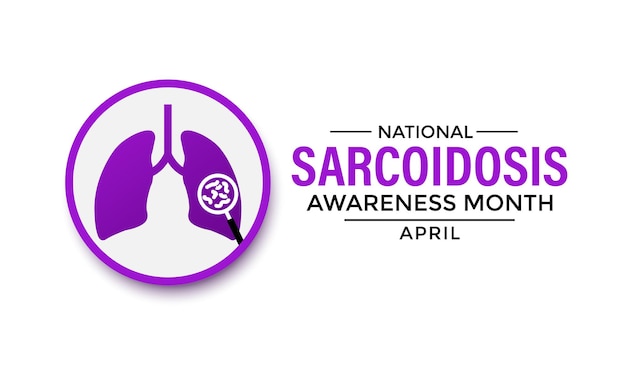 Sarcoidosis Awareness Month Vector Design Banner poster flyer en achtergrondontwerp