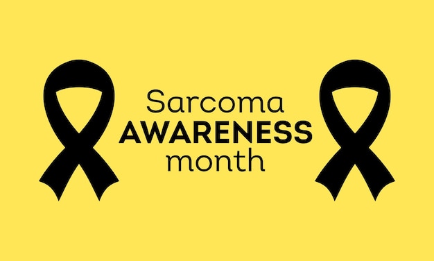 Sarcoom bewustzijn maand Juli is sarcoom kanker bewustzijn maand banner concept wordt elke juli gevierd Vector illustratie