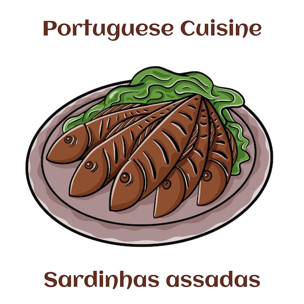 Sardinhas assadas Gebakken Portugese sardines Portugese traditionele schotel