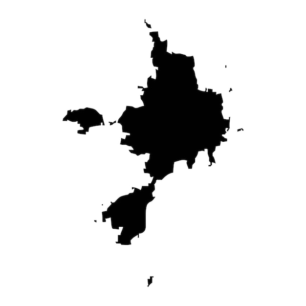 Sark map part of the Bailiwick of Guernsey Vector illustration