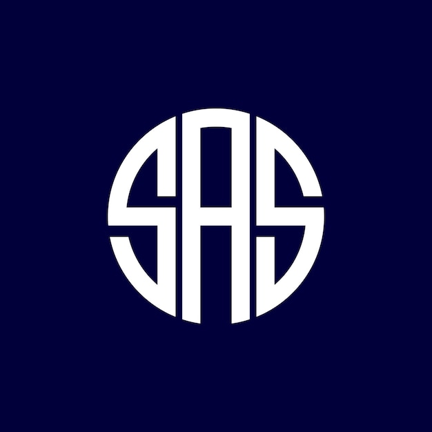 sas circle logo design