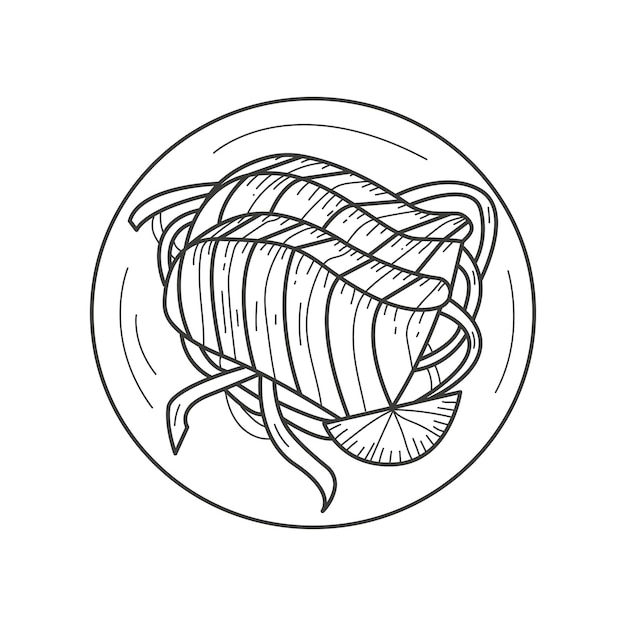 Сашими Кусочки тунца на тарелке на изолированном фоне
