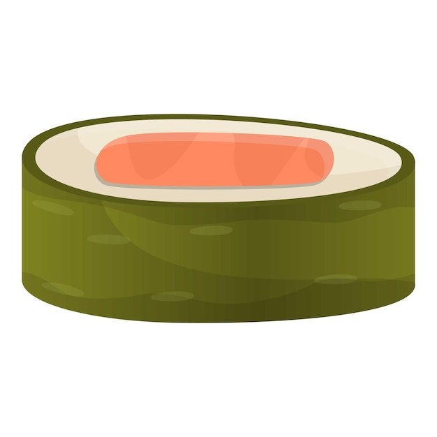 Икона ролика сашими Карикатура векторной иконы ролка сашими для веб-дизайна, изолированная на белом фоне