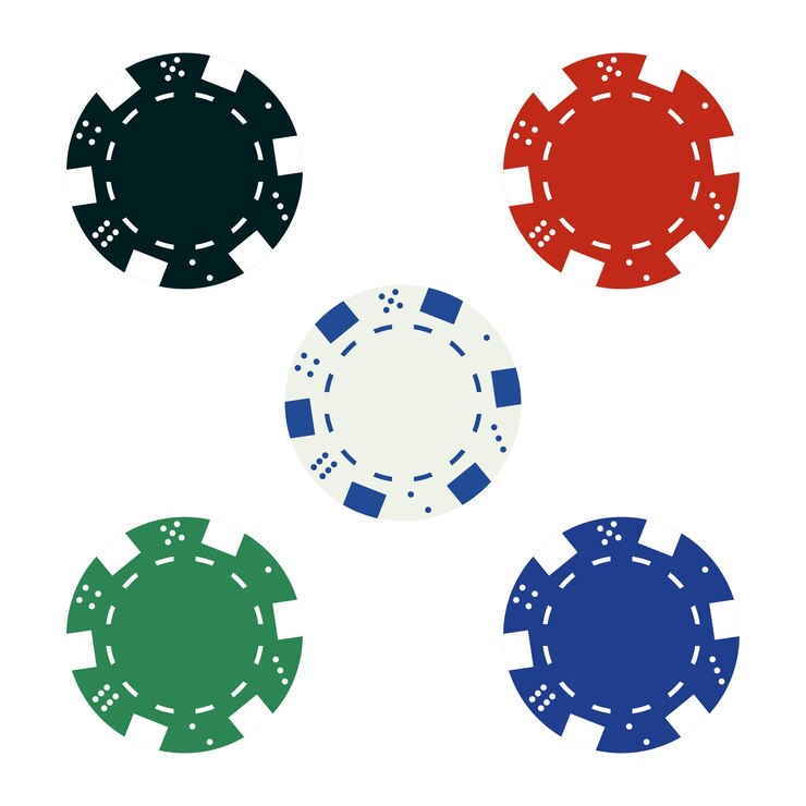 Фишки Sasino Gambling Chip Vector illustration
