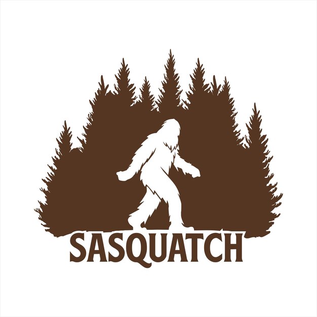 Vettore disegno dell'illustrazione di sasquatch