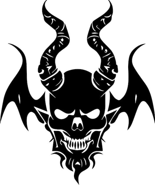 Vettore illustrazione del tatuaggio di satana 2