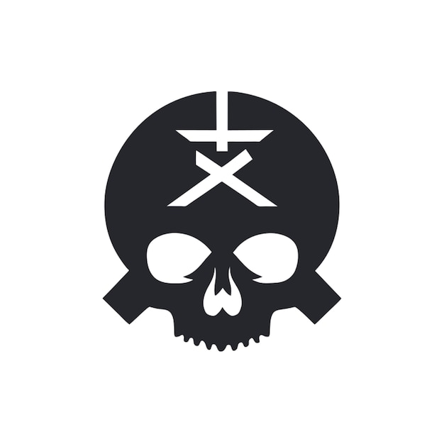 Vector satanic ritual symbol of skull vector illustration