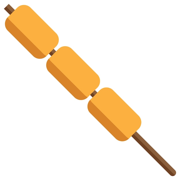 Satay icon vector