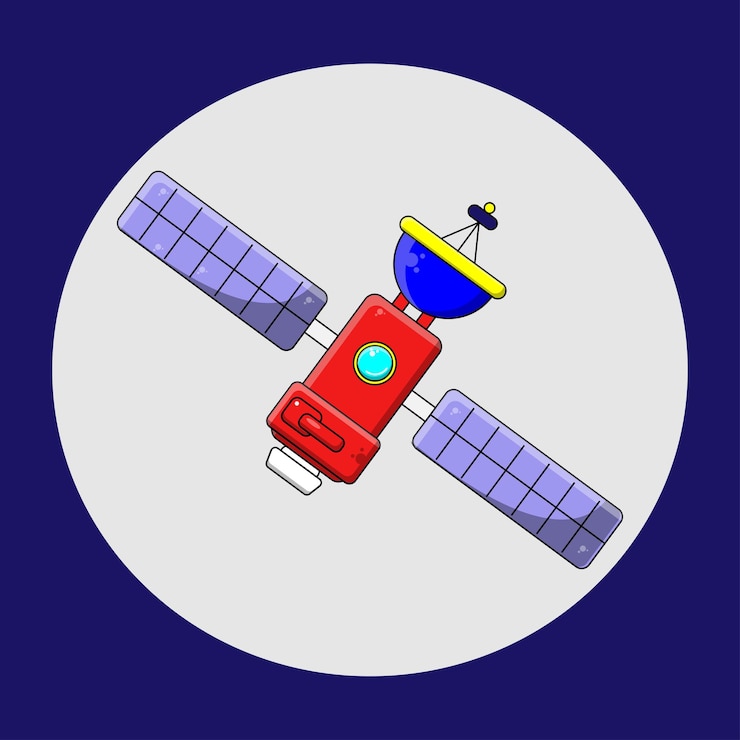 Vector satellite vector illustration