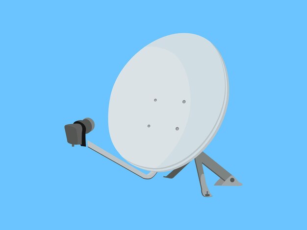 Vector satellite vector sat dish