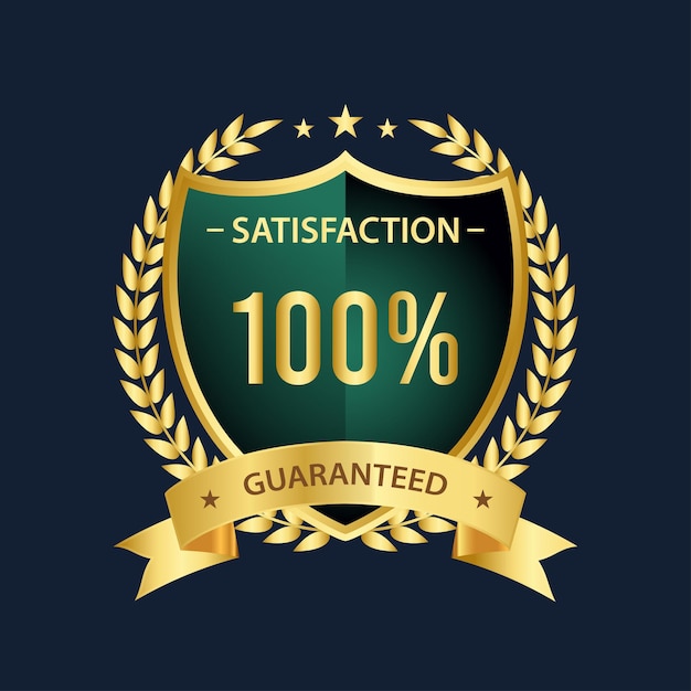 Satisfaction Guaranteed badge trust badge design guarantee badge trust badges logo