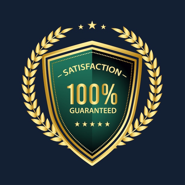 Satisfaction Guaranteed badge trust badge design guarantee badge trust badges logo