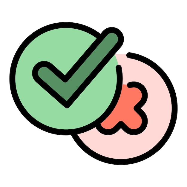 Vector satisfaction level icon outline vector happy feedback customer mood color flat