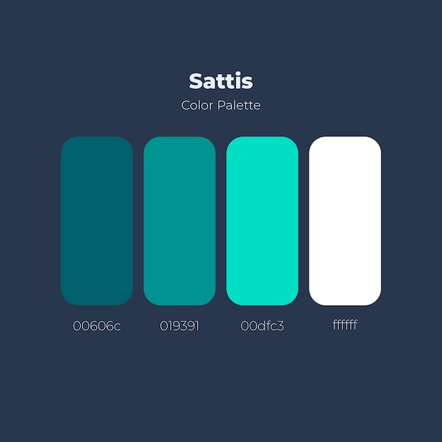 Sattis kleurenpalet webdesign