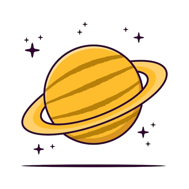 Vettore pianeta saturno