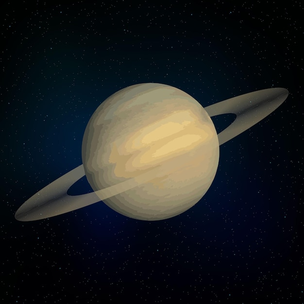 Saturnus realistische planeet