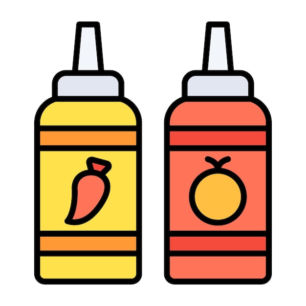 Sauce Flat Illustration