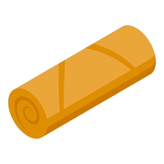 Vector sauce spring roll icon isometric vector chinese menu tasty dish