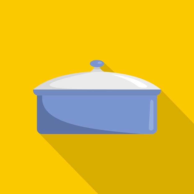 Saucepan icon Flat illustration of saucepan vector icon for web