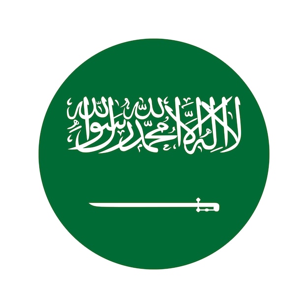 Saudi Arabia flag simple illustration for independence day or election