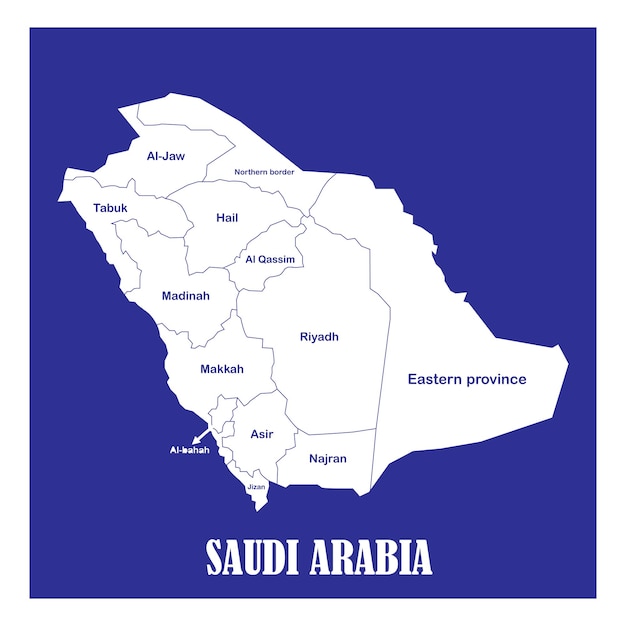 Vector saudi arabia map icon