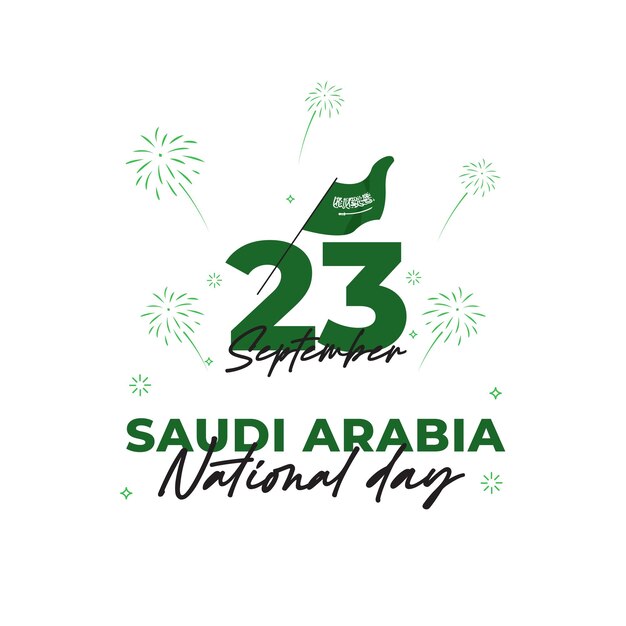 Saudi Arabia national day banner design template