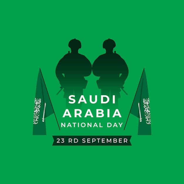 Saudi Arabia national day banner design template