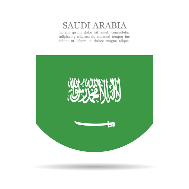 Значок вектора национального флага Саудовской Аравии