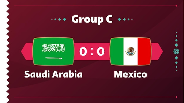 Arabia saudita vs messico football 2022 group c world football competition match contro