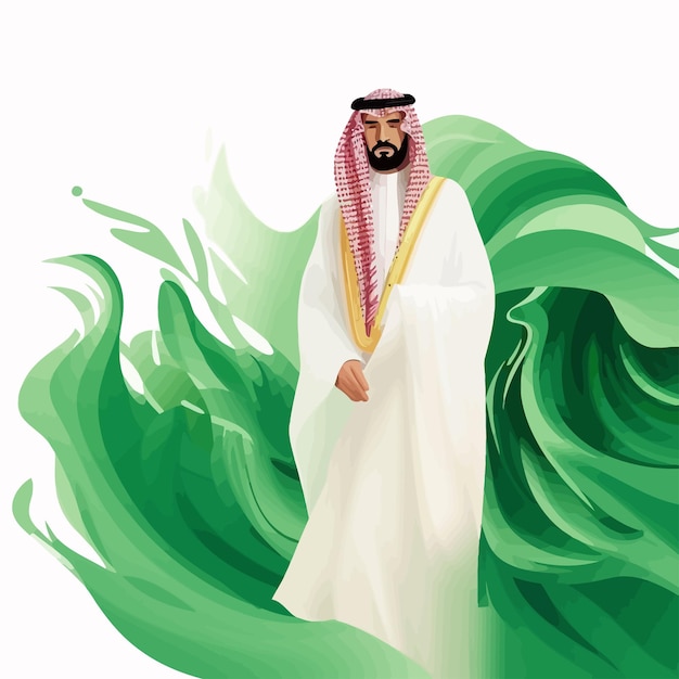 Vettore giornata nazionale dell'arabia saudita