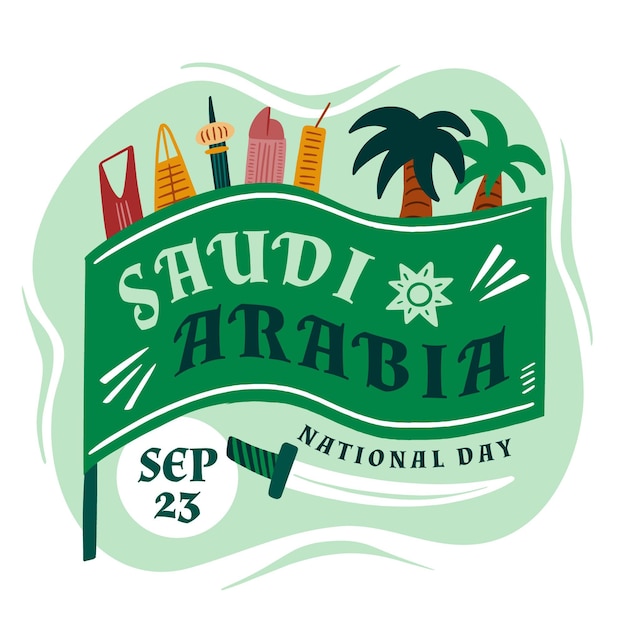 Saudi national day concept