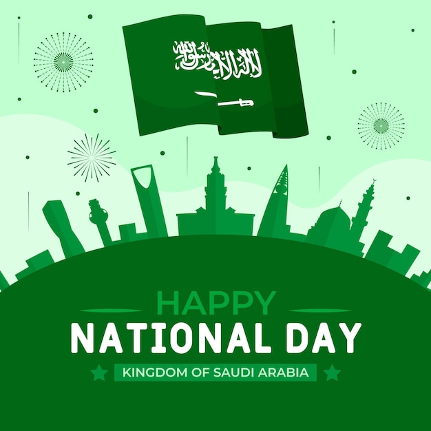 Saudi national day concept