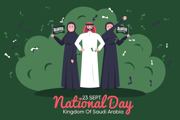 Saudi national day concept