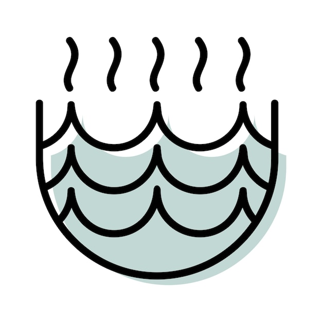 sauna hot water tub salon and spa icon vector illustration