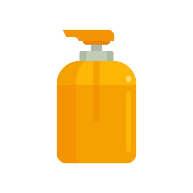 Sauna soap dispenser icon Flat illustration of sauna soap dispenser vector icon isolated on white background