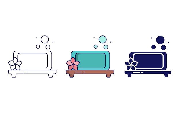 Sauna Soap vector icon