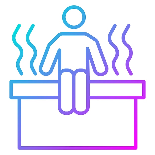 sauna vector icon can be used for spa iconset