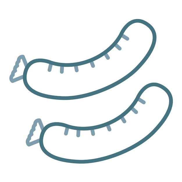 Sausage Flat Illustration