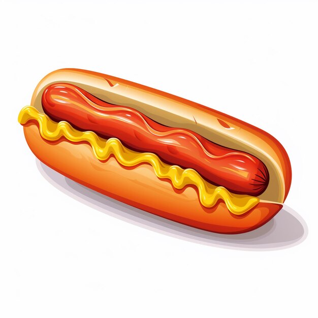 Vector sausage hotdog vector food illustration bread sandwich design hot fast meat american dog