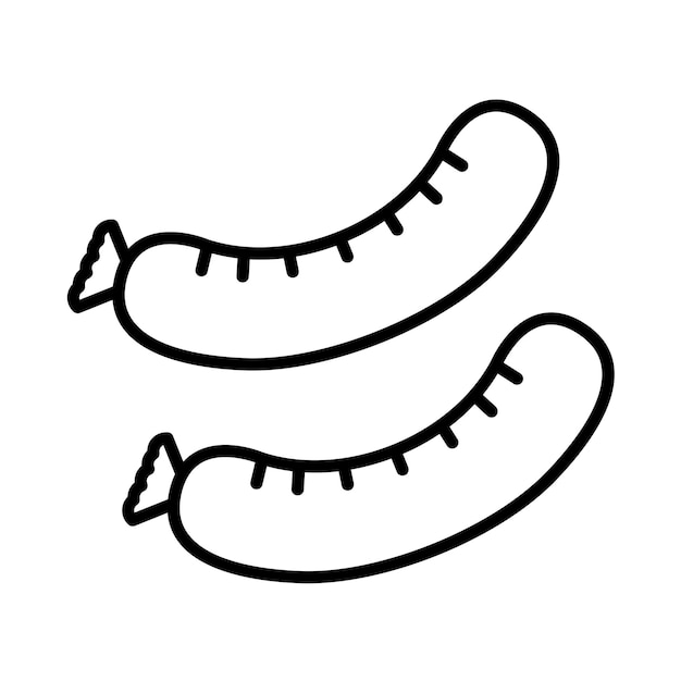 Sausage Line Illustration