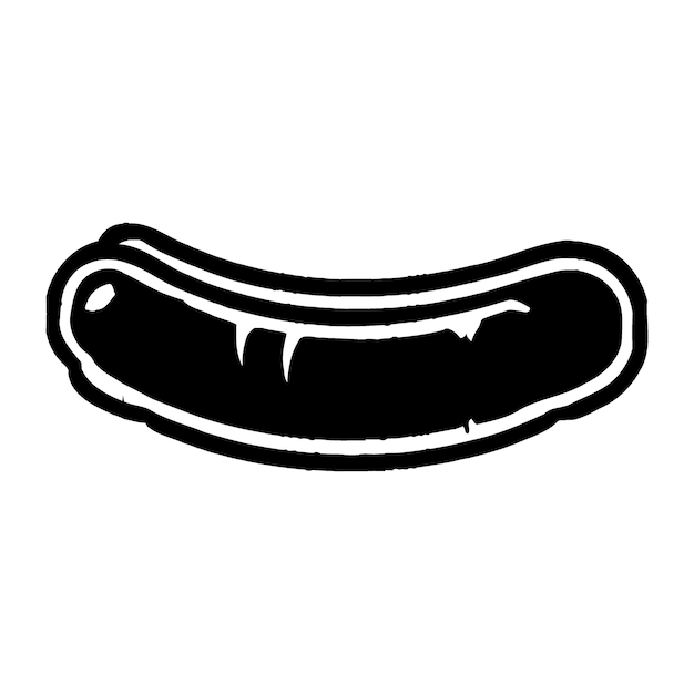 Sausage silhouette image