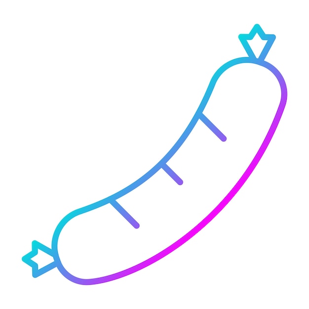 Sausage vector icoon Kan worden gebruikt voor Morning en Breakfast iconset