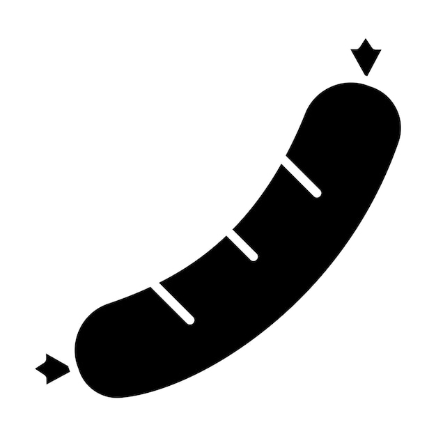 Vector sausage vector illustration style