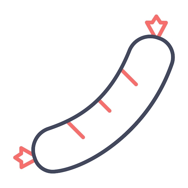 Sausage Vector Illustration Style