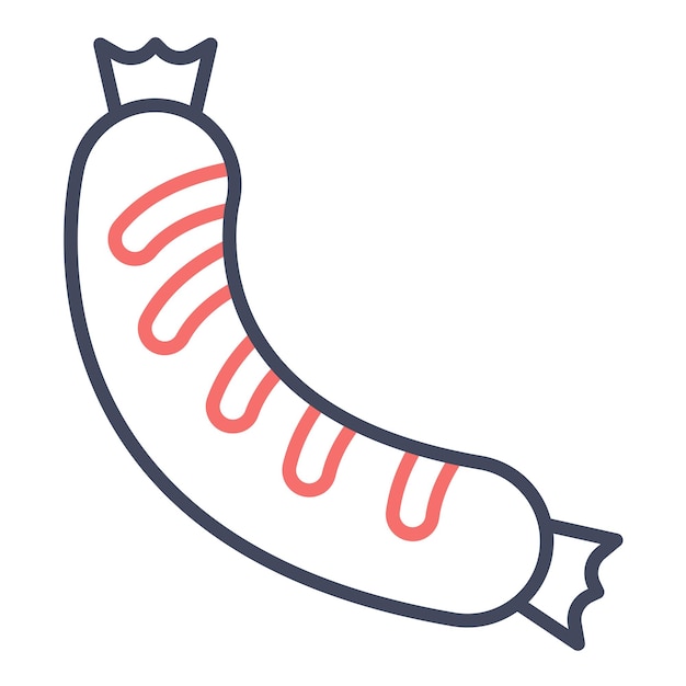 Sausage Vector Illustration Style