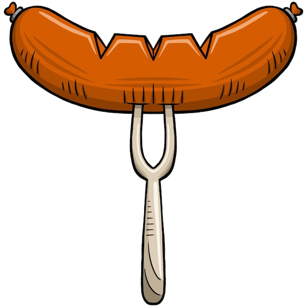 Sausage vector illustration