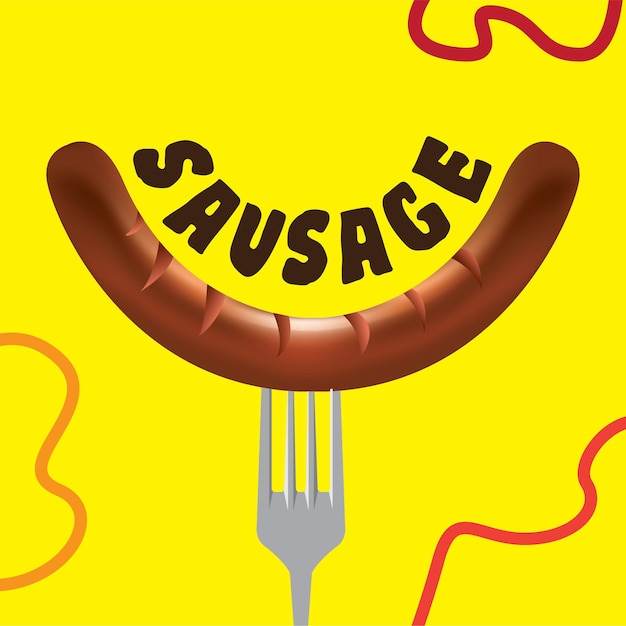 sausage vector illustrator