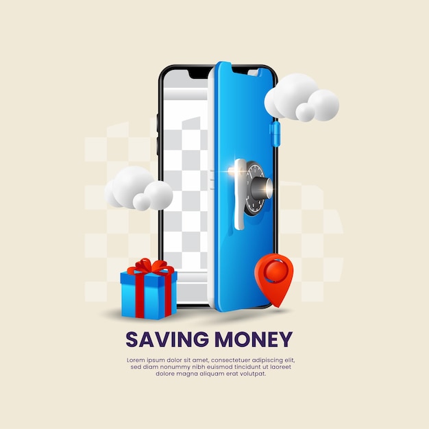 Save and borrow easily via smartphone